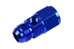 AN8 AN-8 Hembra-Macho incl. Puerto en línea 1/8 NPT Adaptador de pieza en T para manómetro de presión de combustible y aceite Azul