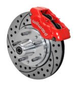 Wilwood 140-11018 Forged Dynalite Pro Series Front Brake Kit Drilled Red 11.00 for Ford Mustang 1984-1993