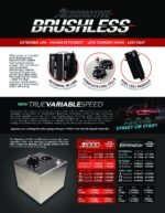 Bomba de combustible Aeromotive 11180 Brushless Eliminator externa redonda