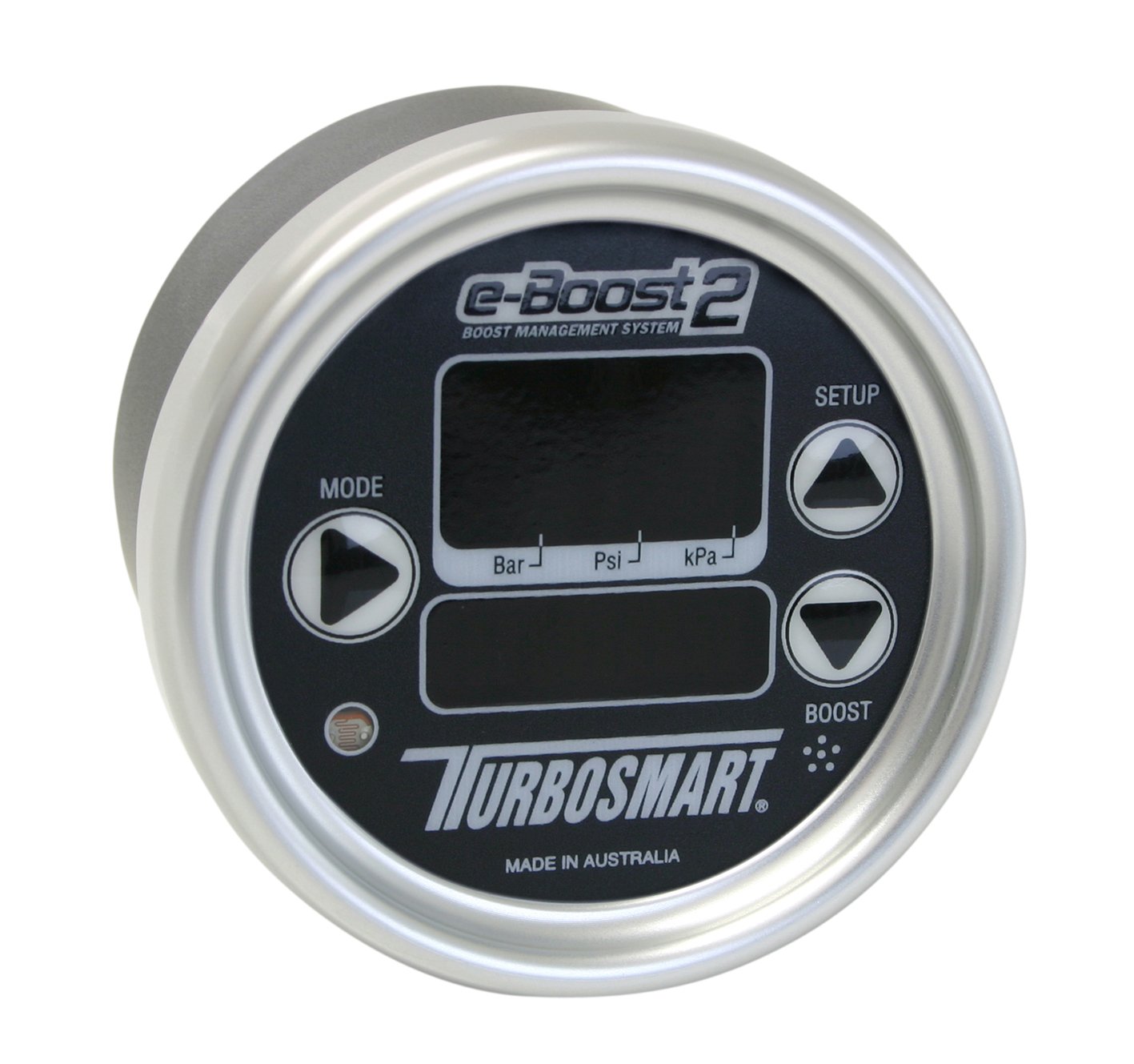 ebc-turbosmart-e-boost2-60psi-66mm-black-face-silver-bezel EBC Turbosmart e-Boost2 60PSI 66 mm, esfera negra/bisel plateado - Imagen 1