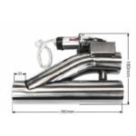 Elektroniczna przepustnica wydechu 51mm sterowana przełącznikiem - Imagen 6