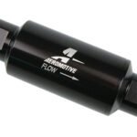 Filtro de combustible Aeromotive 12324 ORB-10 negro de 100 micras