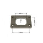 Brida de escape T25 de acero inoxidable SS304 - Imagen 2