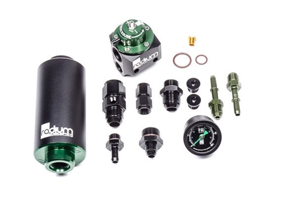 fuel-pressure-regulator-and-fuel-filter-kit-microglass-bmw-e46-m3-radium-engineering Regulador de presión de combustible y kit de filtro de combustible Microglass BMW E46 M3 Radium Engineering - Imagen 1