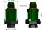 Adaptador de salida de bomba de combustible con válvula de retención Radium Engineering - Imagen 5