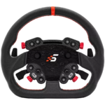 Volante GT de cuero tipo D de 330 mm, SIMAGIC GT Pro Hub (K), levas de cambio, simulador de carreras Simracing