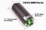 Filtro de combustible de alto flujo de acero inoxidable de 10 micras de Radium Engineering - Imagen 2
