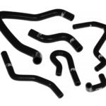 Kit de mangueras de silicona para refrigerante de radiador FMIC.EU para Honda Civic 1.6 SOHC D15 D16 EG EK - Negro