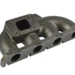 Colector de escape JRspec fundido para VW/Audi 2.0 TFSI con brida T25 y salida para la válvula de descarga.