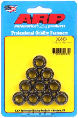 komplet-nakretek-arp-300-8333-12-pkt-7-16-i-d-do-szpilki-arp-m11-10-szt Juego de tuercas ARP de 12 puntas ARP 300-8333 de 12 puntas, diámetro interior de 7/16" para espárragos ARP M11 (10 unidades) - Imagen 1