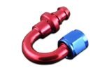 Conector AN6 de presión de 180" rojo - Imagen 2