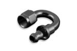 Conector AN8 de presión de 180" negro