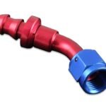Conector AN10 de presión de 45' rojo