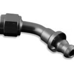 Conector AN4 de presión de 45" negro