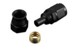 Extremo de manguera de combustible AN12 recto de PTFE JIC negro