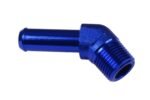 Conector de 45' 1/4 NPT a niple de 3/8" azul - Imagen 2