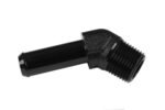 Conector de 45' 3/8 NPT a niple de 1/2" negro - Imagen 4