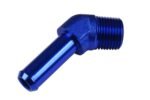 Conector de 45' 3/8 NPT a niple de 1/2" azul - Imagen 4