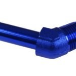 Conector de 45' 3/8 NPT a niple de 1/2" azul