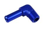 Conector de 90° 1/4 NPT a niple de 3/8" azul - Imagen 4
