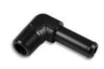 Conector de 90° 1/8 NPT a niple de 1/4" negro - Imagen 3
