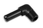 Conector de 90° 1/8 NPT a niple de 1/4" negro - Imagen 2