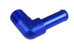 Conector de 90° 1/8 NPT a niple de 1/4" azul - Imagen 2