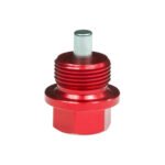 JRspec Magnetic Oil drain Sump Pan Plug Bolt M12x1.25 Daihatsu, Lexus, Toyota, Lotus Red