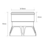 Cuello de llenado de montaje remoto Nuke Performance de 50 mm para unidad CFC