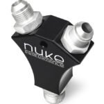 Adaptador en Y Nuke Performance con 2 conectores AN-8 y 1 conector AN-10