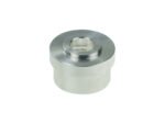 Conector hembra AN8 ORB de aluminio para soldar, base redonda - Imagen 2
