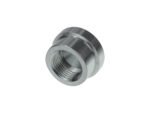 Conector hembra AN8 ORB de aluminio para soldar, base redonda