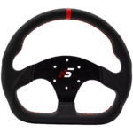Volante de carreras profesional de cuero con forma de D de 325 mm para simulador SIMAGIC Simracing