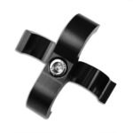 AN12 DUAL CLIPS Hose Fuel lines Clamp Cable Black