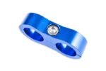 AN12 DUAL CLIPS Hose Fuel lines Clamp Cable Blue - Imagen 5