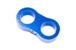 AN12 DUAL CLIPS Hose Fuel lines Clamp Cable Blue - Imagen 6