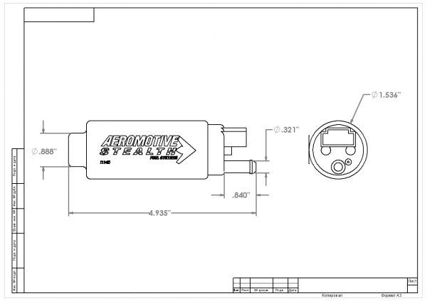 pompa-paliwa-aeromotive-340-stealth-340lph-centralny-wlot-are-11540_2 Bomba de combustible Aeromotive 340 Stealth, 340 l/h (entrada central) ARE 11540 - Imagen 1