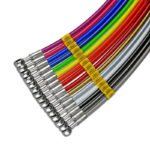 Pontiac Fiero   Carbon transparent HEL Performance Braided Brake Lines Hoses - Imagen 2