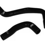 Kit de mangueras de silicona para refrigerante de radiador FMIC.EU para Nissan Skyline R33 R34 GTS GTS25T RB25DET 1993-1998 - Negro