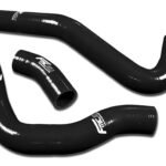 Kit de mangueras de silicona para refrigerante de radiador FMIC.EU para Nissan Silvia 180SX 200SX S13 CA18DET 1989-1994 - Negro