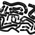 Kit de mangueras de refrigerante de radiador de silicona FMIC.EU para Nissan Skyline GTR GT-R R35 VR38DETT 2008-2015 - Negro