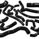 Manguera de refrigerante de radiador de silicona FMIC.EU para Subaru Impreza GC8 WRX STI GT EJ20 EJ205 1996-2000 - Negra