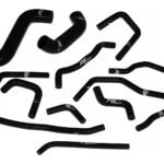 Kit de mangueras de silicona para refrigerante de radiador FMIC.EU para Subaru Impreza WRX STI GDA GDB EJ20 EJ25 2002-2007 - Negro