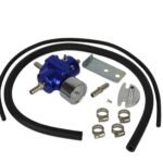 Regulador de presión de combustible con manómetro de 8 mm