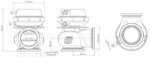 Válvula de descarga Turbosmart TS-0505-1006 WG40 Gen4 CompGate40 7 psi