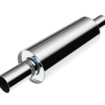 Silenciador redondo pasante FMIC.Pro 425 mm 89/89 mm de diámetro 127 mm