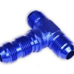 Conector en T macho/macho/macho AN6 azul