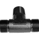 Conector en T macho/macho/macho AN4-1/8 NPT-AN4 negro