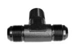 Conector en T macho/macho/macho AN4-1/8 NPT-AN4 negro