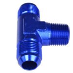 Conector en T macho/macho/macho AN6-1/8 NPT-AN6 azul